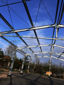 Konstrukcje stalowe - Hala magazynowa 240m2